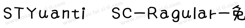 STYuanti SC-Ragular字体转换